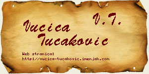 Vučica Tucaković vizit kartica